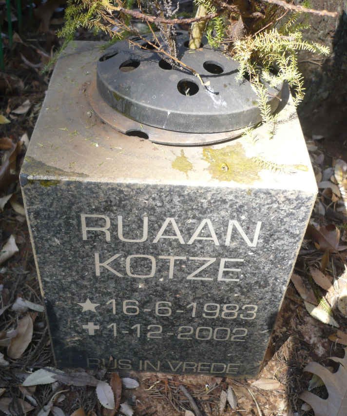 KOTZE Ruaan 1983-2002