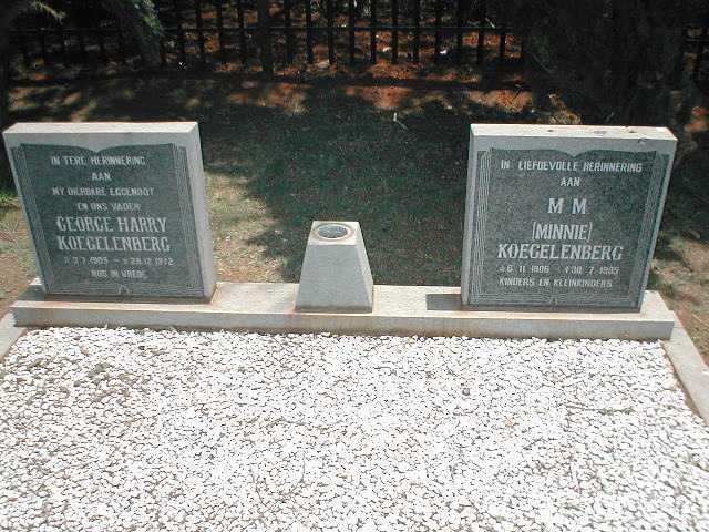 KOEGELENBERG George Harry 1905-1972 &amp; M.M. 1905-1985