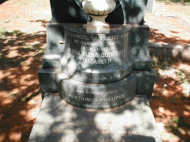 LEWIS Marthinus Phillipus 1897-1969 & Maria Elena Dorethea Elizabeth 1900-1955 _2