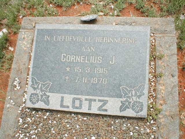 LOTZ Cornelius J. 1915-1970