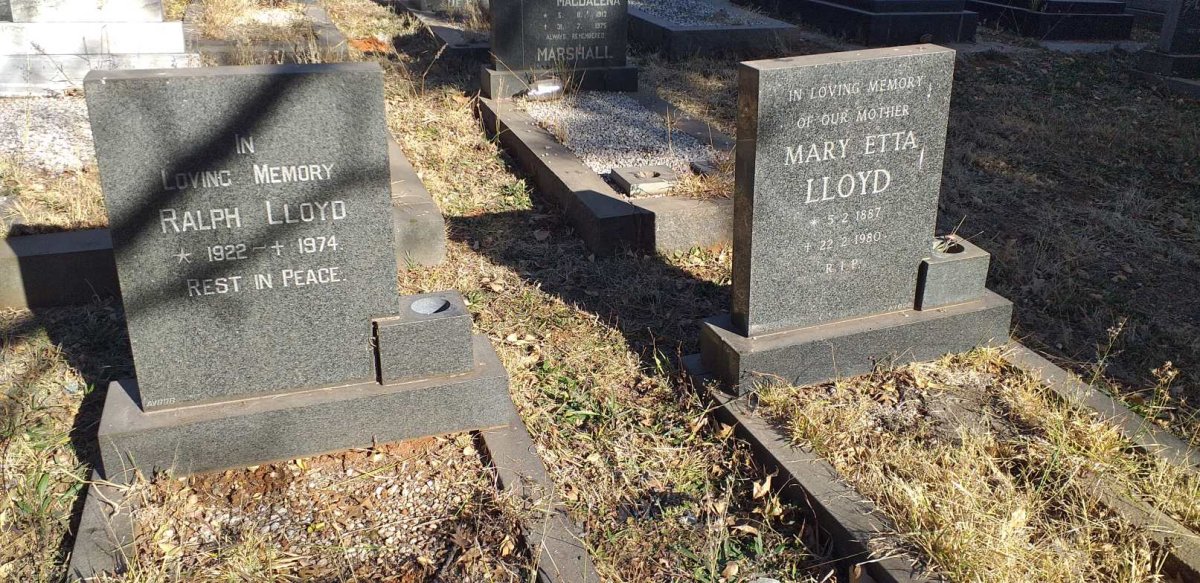 LLOYD Mary Etta 1887-1880 :: LLOYD Ralph 1922-1974 