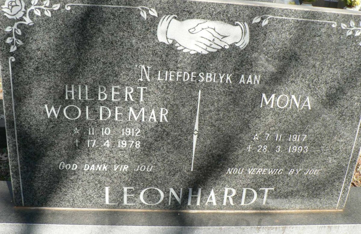 LEONHARDT Hilbert Woldemar 1912-1978 &amp; Mona 1917-1993