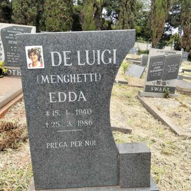 LUIGI Edda, de nee MENGHETTI 1940-1986