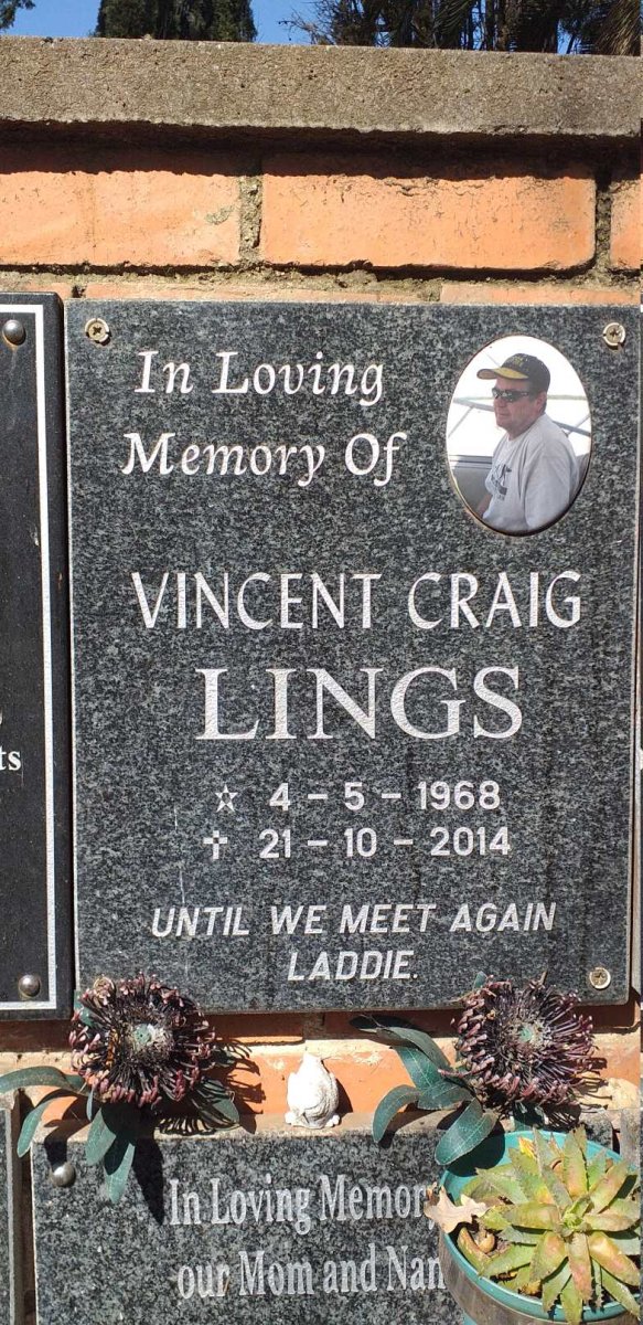 LINGS Vincent Craig 1968-2014
