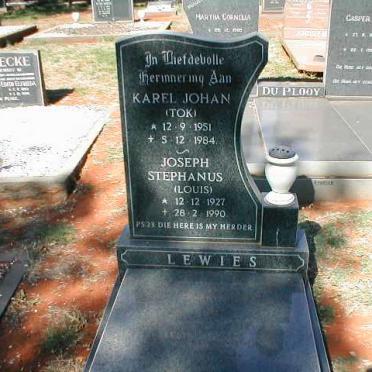 LEWIES Karel Johan 1951-1984 :: LEWIES Joseph Stephanus 1927-1990