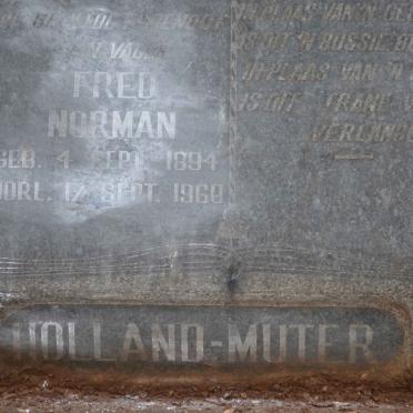 MUTER Fred Norman, HOLLAND 1894-1960