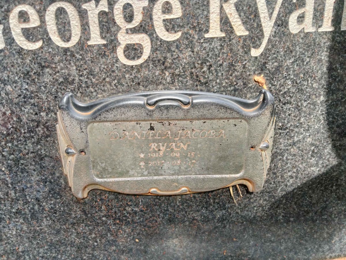 RYAN George :: RYAN Daniela Jacoba 1918-2017