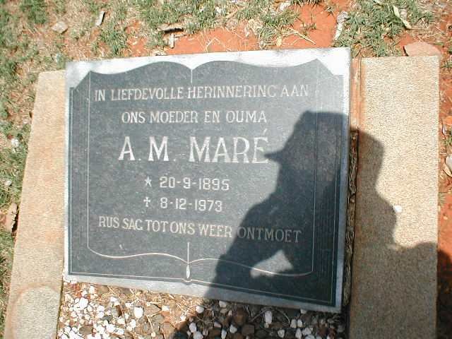 MARÉ A.M. 1895-1973