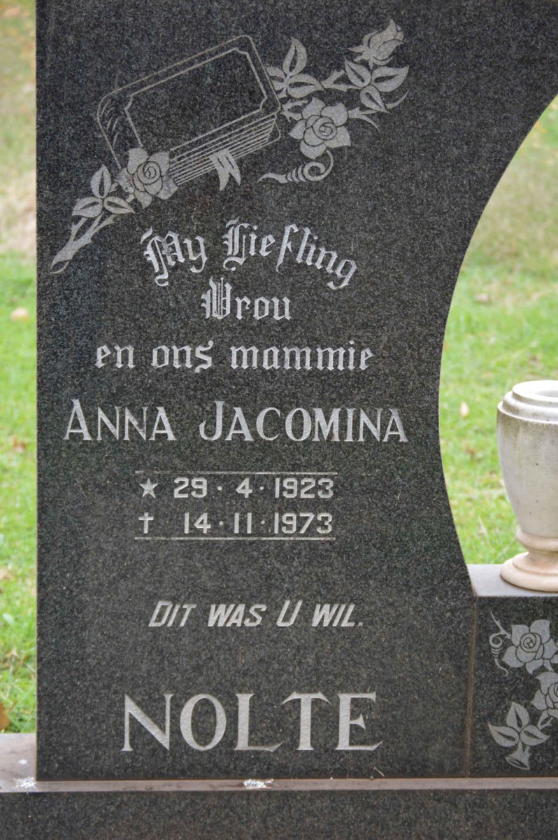 NOLTE Anna Jacomina 1923-1973