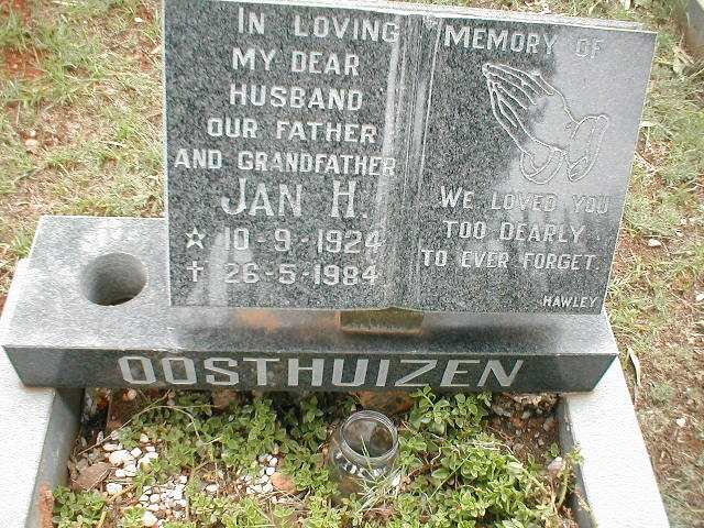 OOSTHUIZEN Jan H. 1924-1984