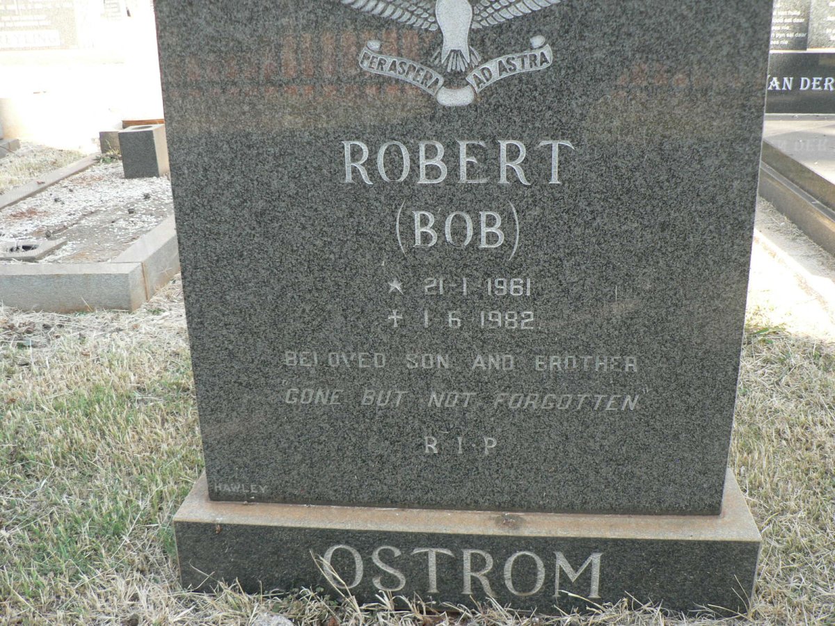 OSTROM Maureen Agnes 1932-2008 :: OSTROM Robert 1961-1982 _1