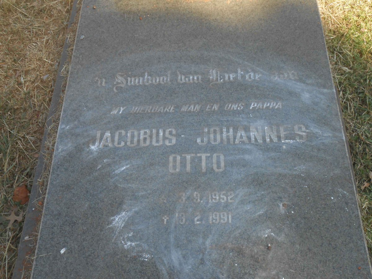 OTTO Jacobus Johannes 1952-1991