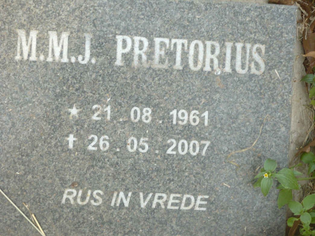 PRETORIUS M.M.J. 1961-2007