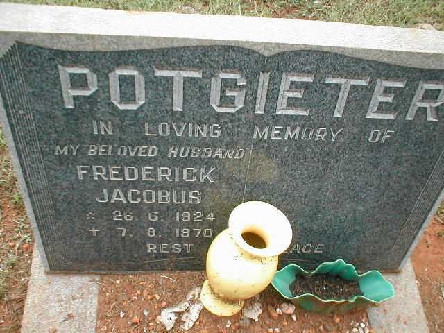 POTGIETER Frederick Jacobus 1924-1970
