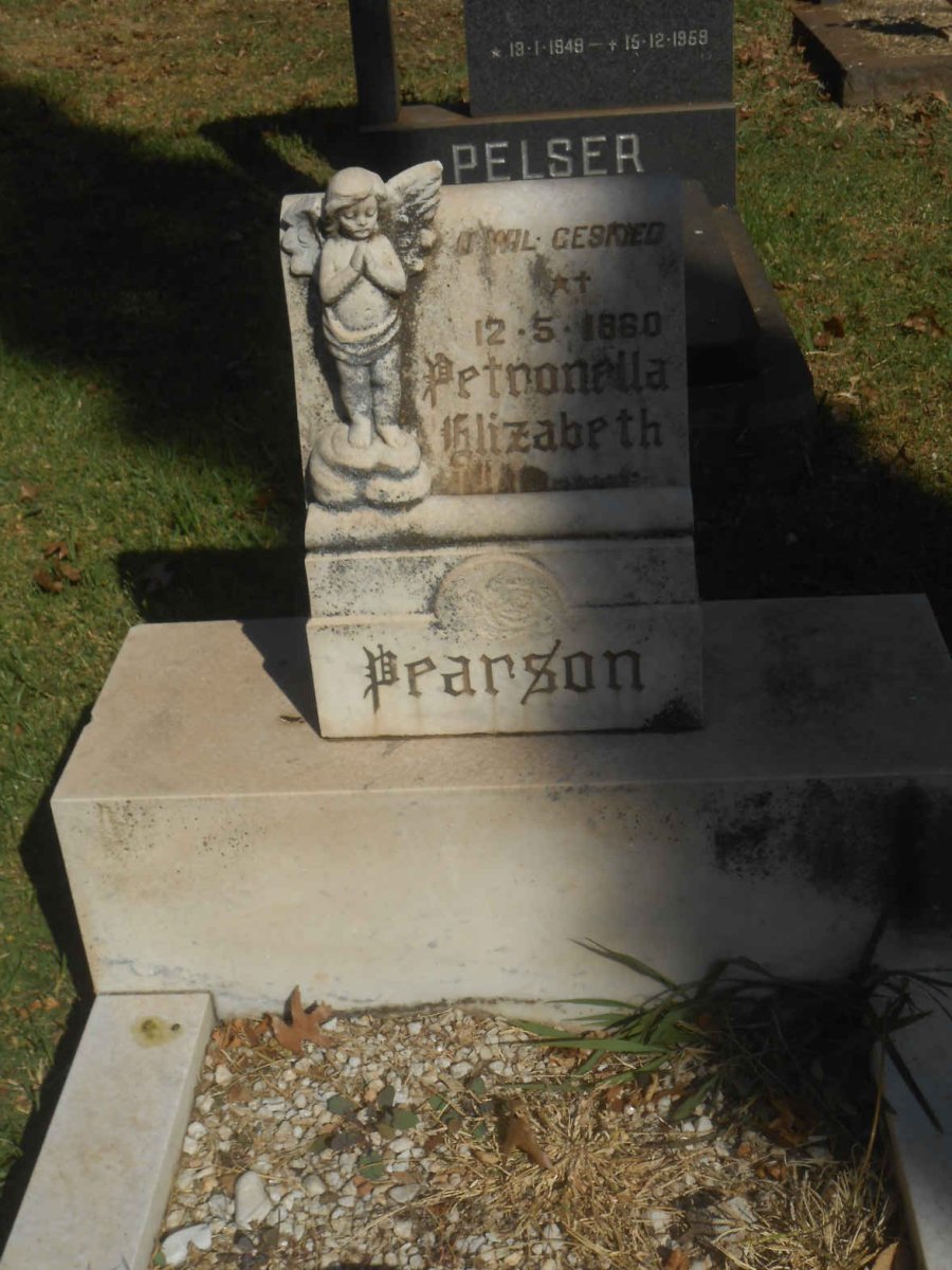PEARSON Petronella Elizabeth 1960-1960