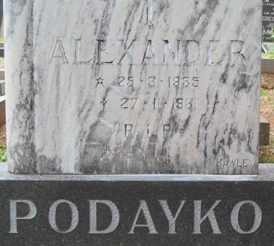 PODAYKO Alexander 1935-1981