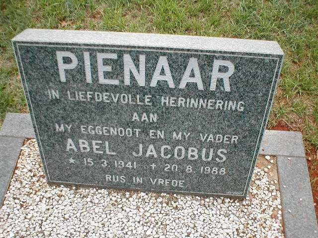 PIENAAR Abel Jacobus 1941-1988