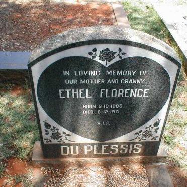 PLESSIS Ethel Florence, du 1888-1971