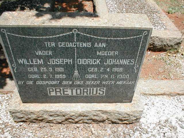 PRETORIUS Willem Joseph 1901-1959 &amp; Didrick Johannes 1906-1980