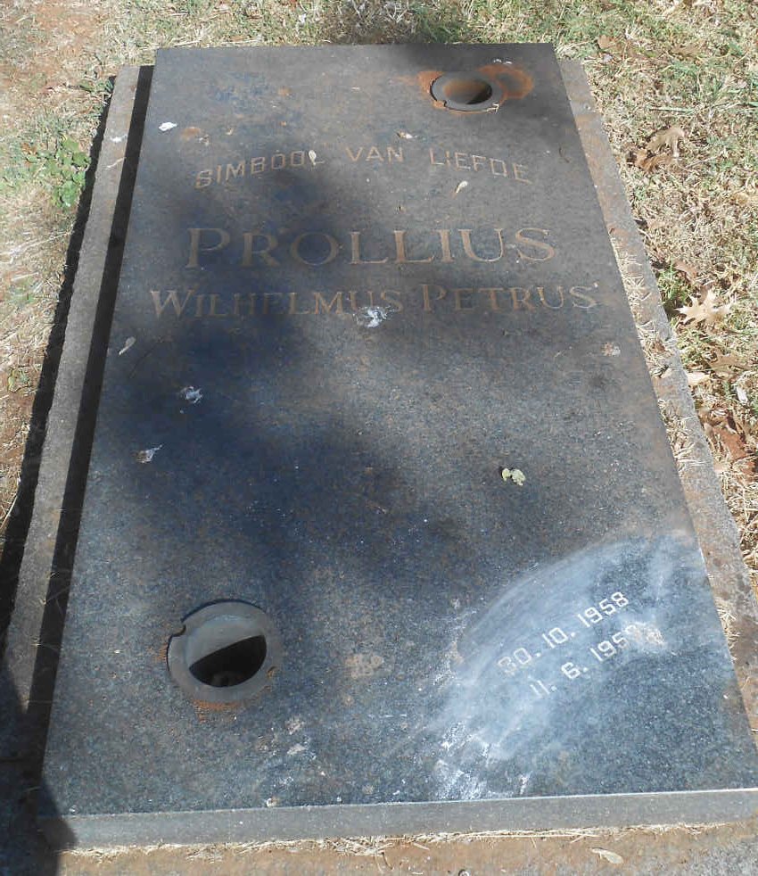 PROLLIUS Wilhelmus Petrus 1958-1959