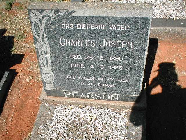 PEARSON Charles Joseph 1890-1965