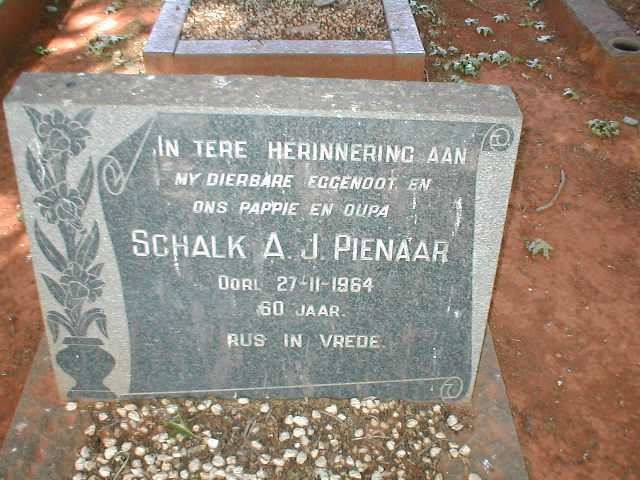 PIENAAR Schalk A. J. 1904-1964