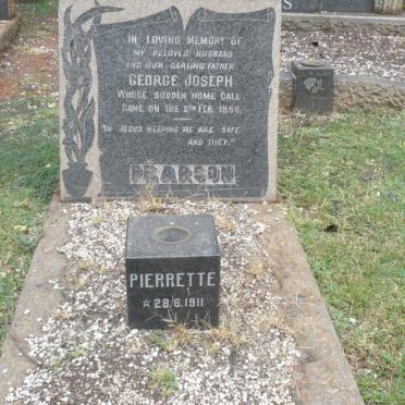 PEARSON George Joseph -1958 :: ? Pierrette 1911- :: ? Gloria 1933-1992 _1