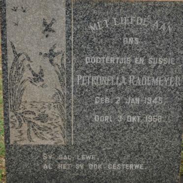 RADEMEYER Petronella 1945-1958