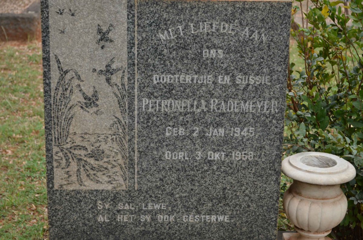 RADEMEYER Petronella 1945-1958