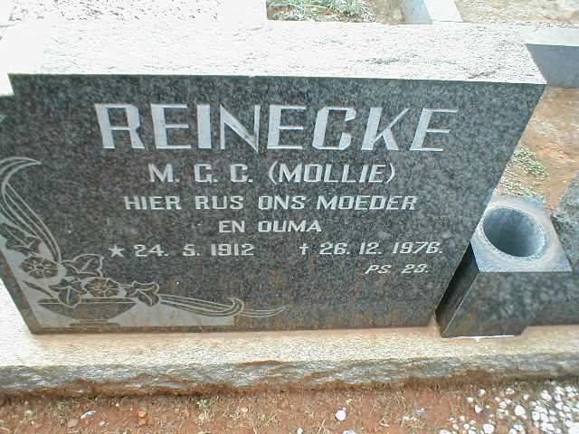 REINECKE M.G.C. 1912-1976