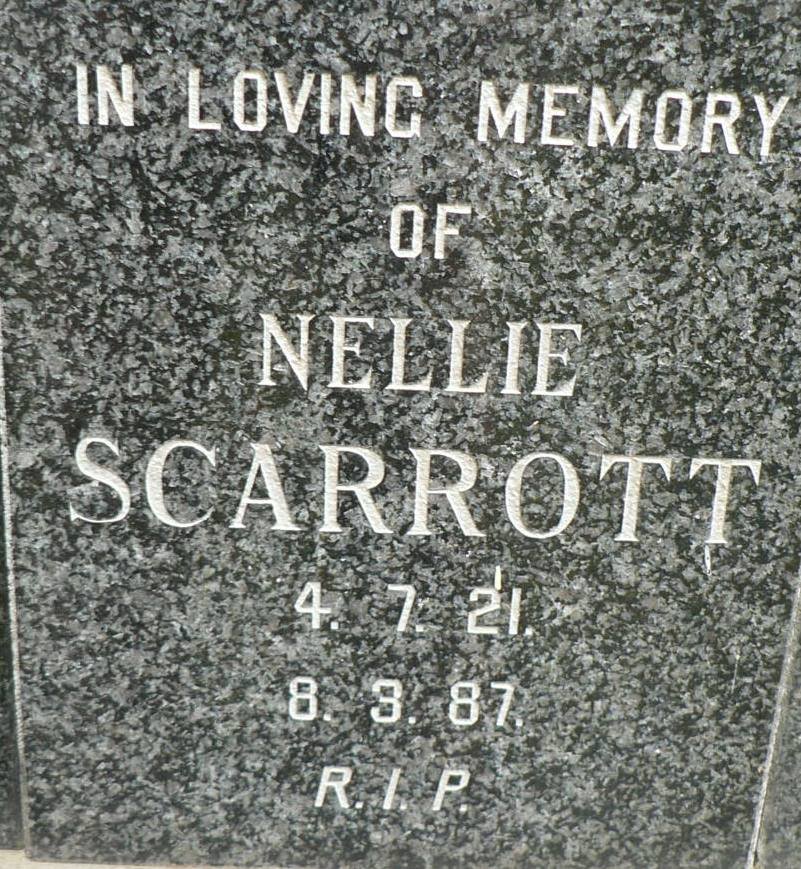 SCARROTT Nellie 1921-1987