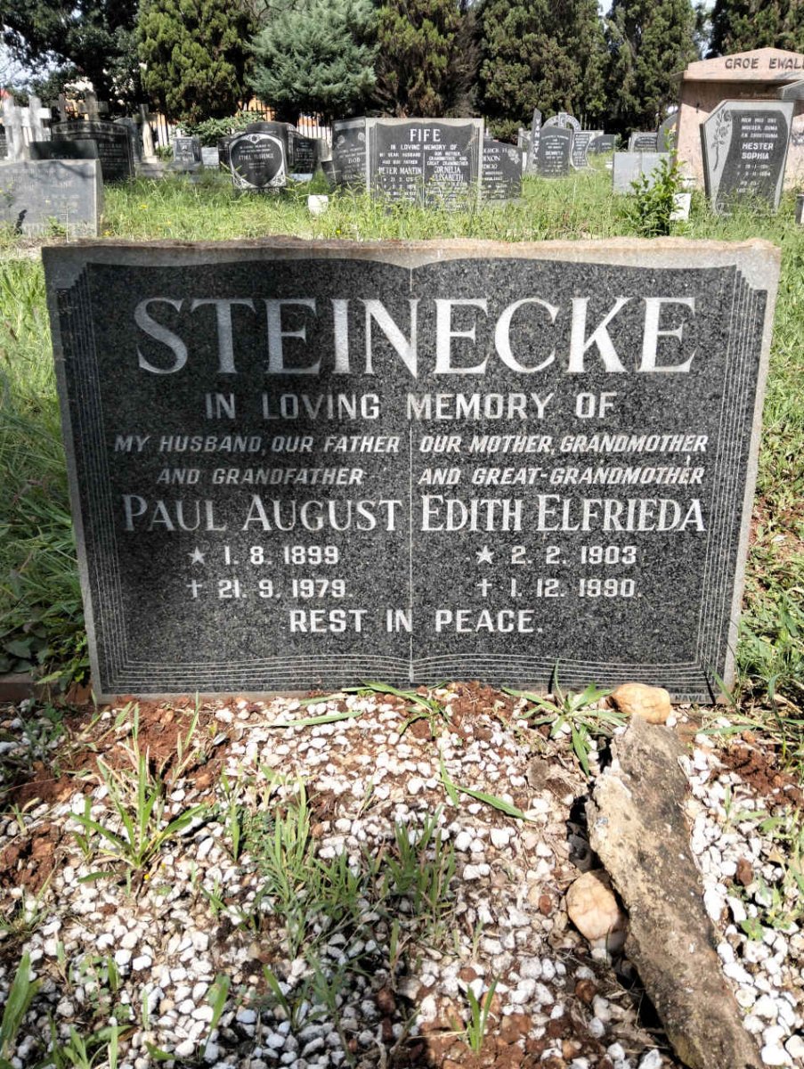 STEINECKE Paul August 1899-1979 & Edith Elfrieda 1903-1990
