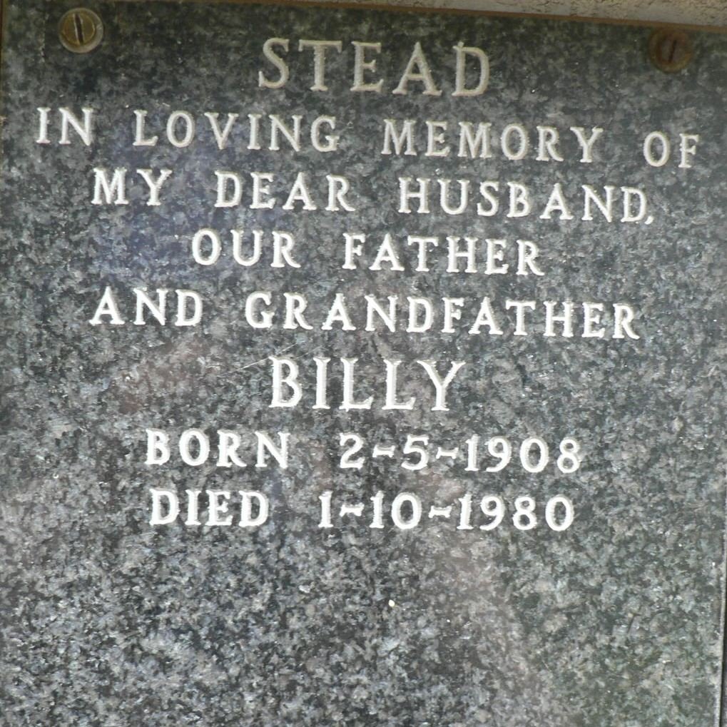 STEAD Billy 1908-1980