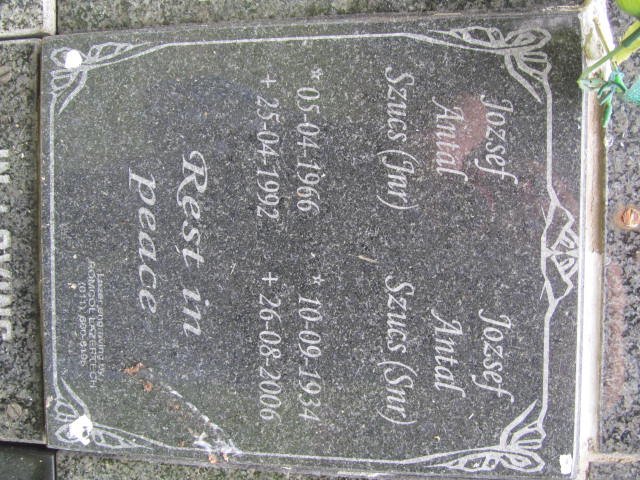 SZUCS Jozsef Antal 1934-2006 :: SZUCS Jozsef Antal 1966-1992