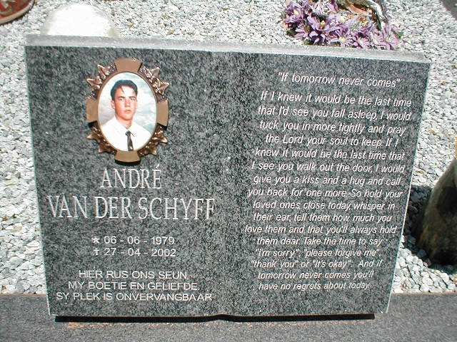SCHYFF André, van der 1979-2002