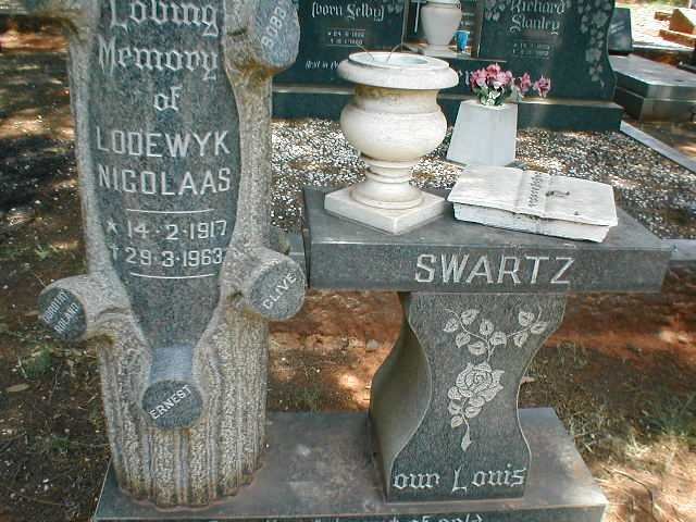 SWARTZ Lodewyk Nicolaas 1917-1963