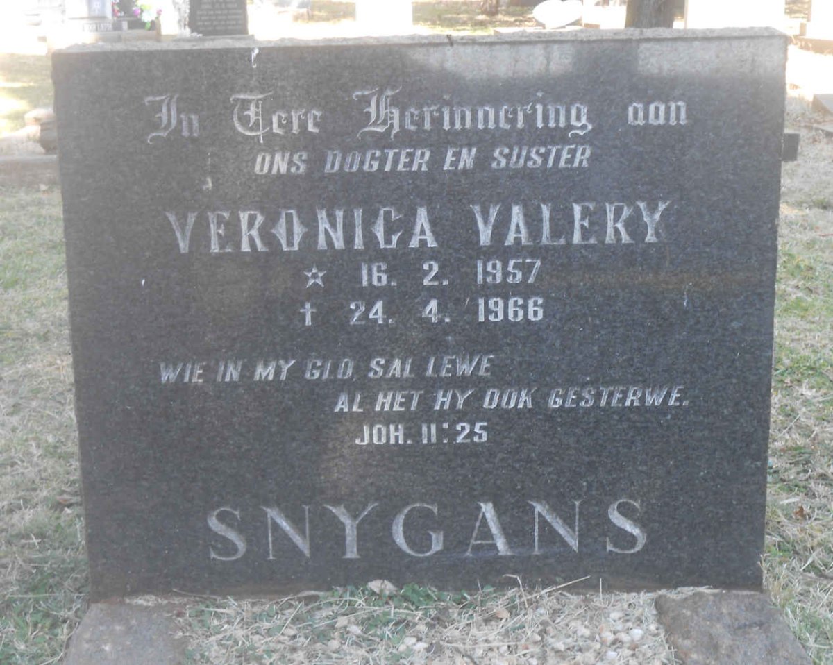 SNYGANS Veronica Valery 1957-1966
