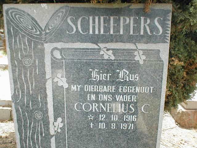 SCHEEPERS Cornelius C. 1916-1971