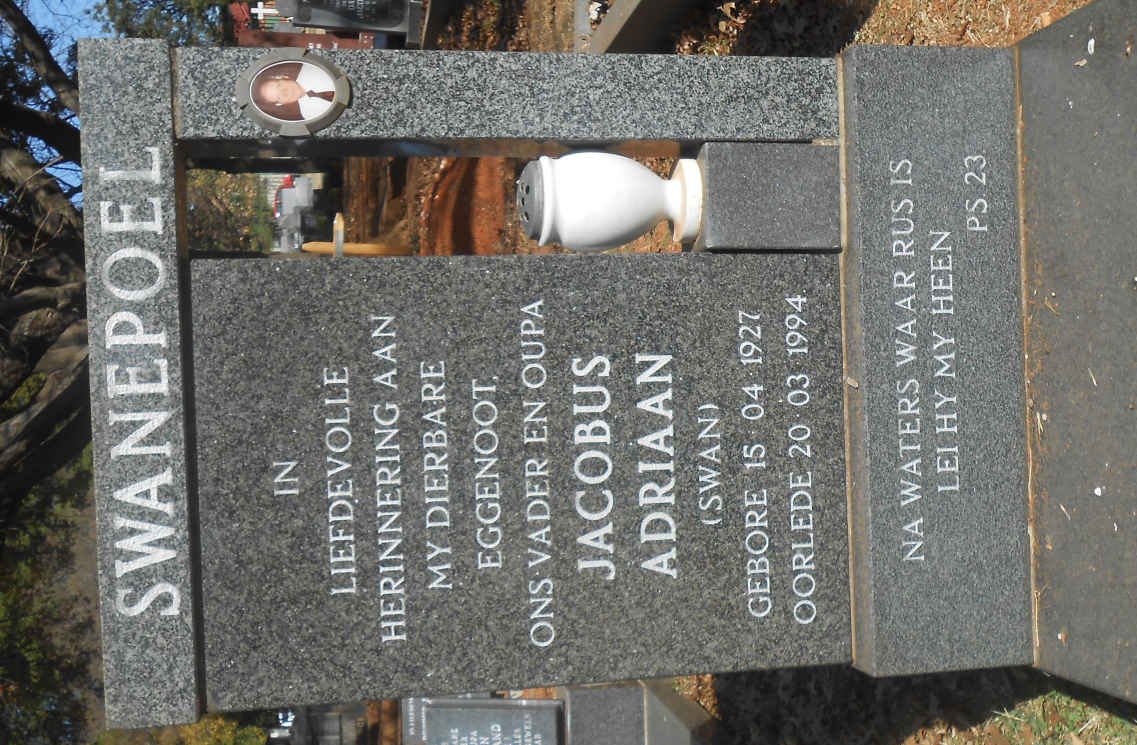 SWANEPOEL Jacobus Adriaan 1927-1994