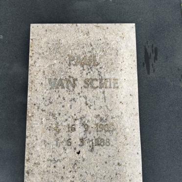 SCHIE Hendrikus Wilhelmus Jozef, van 1951-1988 :: VAN SCHIE Paul 1985-1988 _3