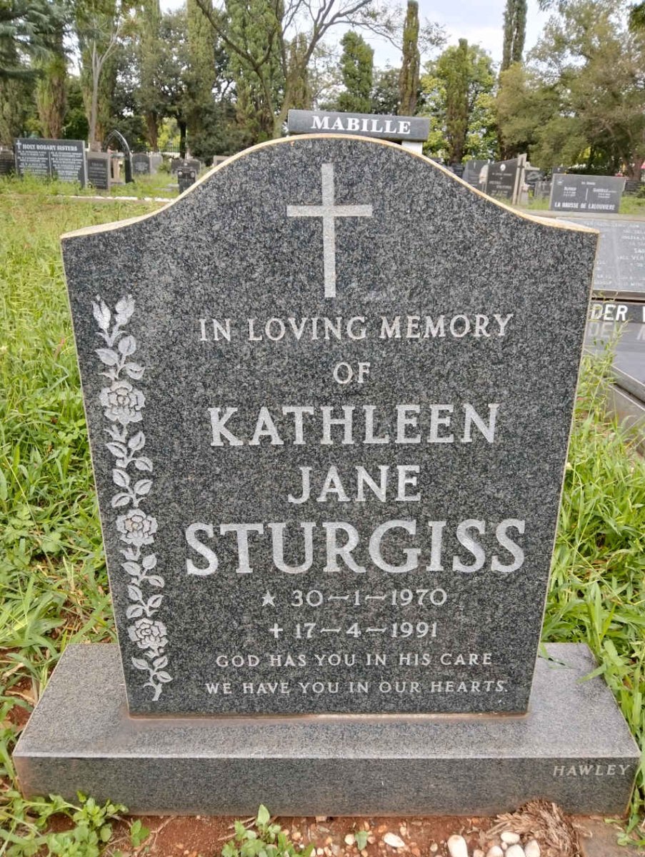 STURGISS Kathleen Jane 1970-1991