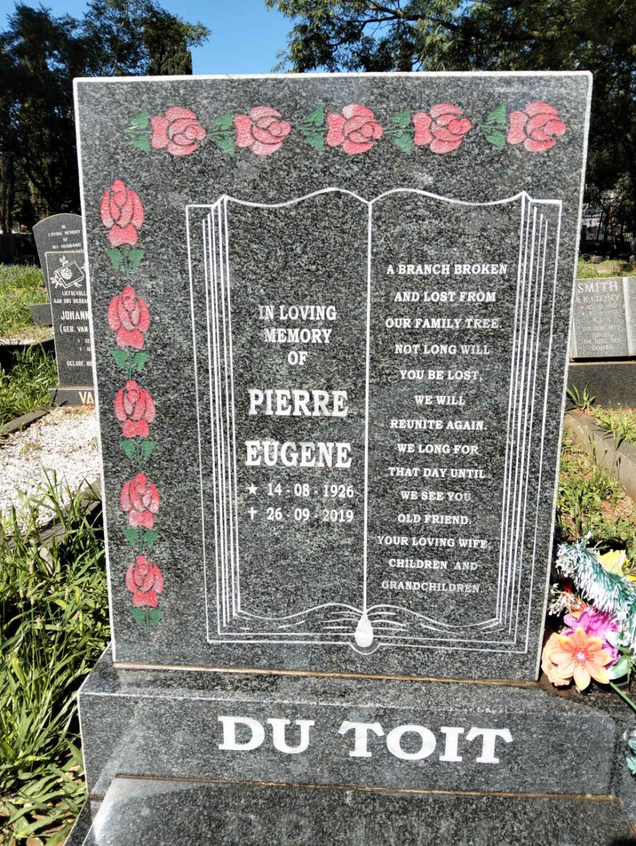 TOIT Pierre Eugene, du 1926-2019