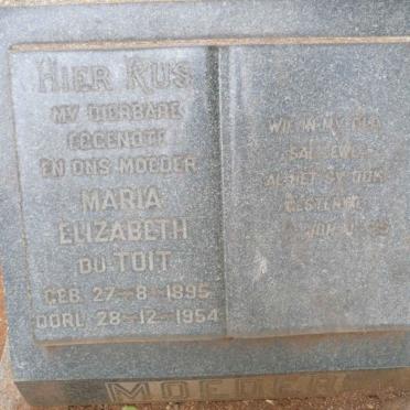 TOIT Maria Elizabeth, du 1895-1954