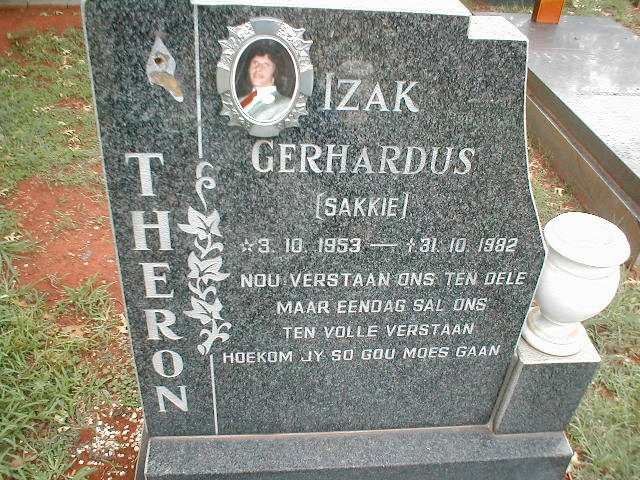 THERON Izak Gerhardus 1953-1982