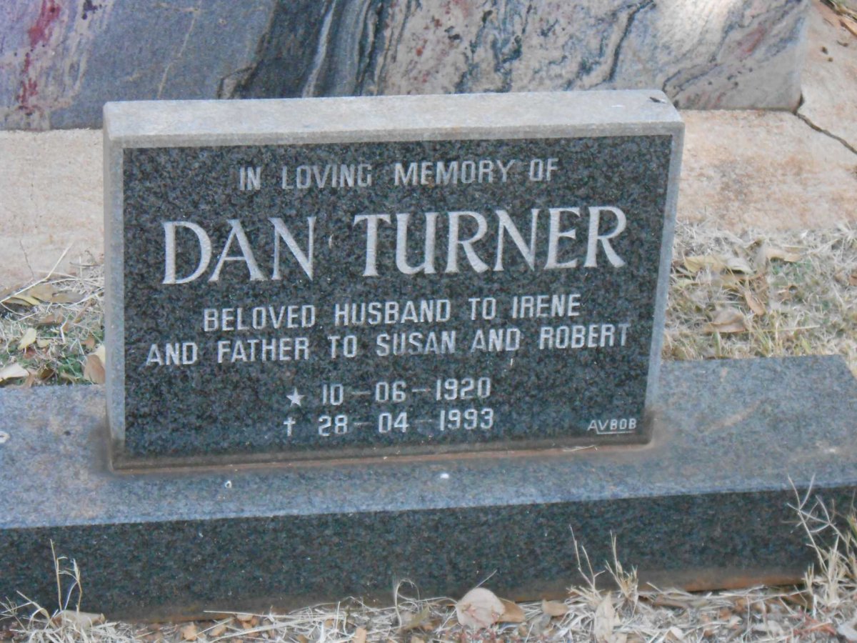 TURNER Dan 1920-1993