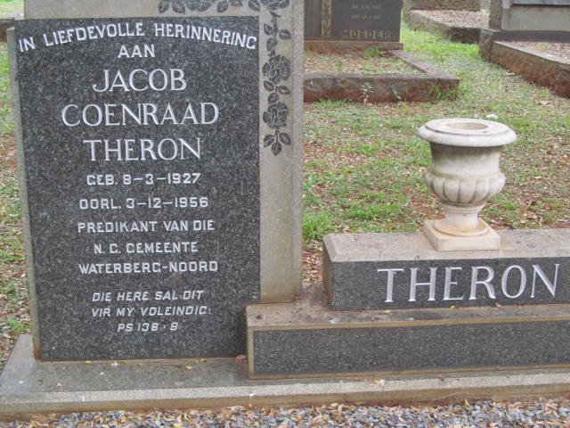 THERON Jacob Coenraad 1927-1956 &amp; Martha Louisa 1929-2014