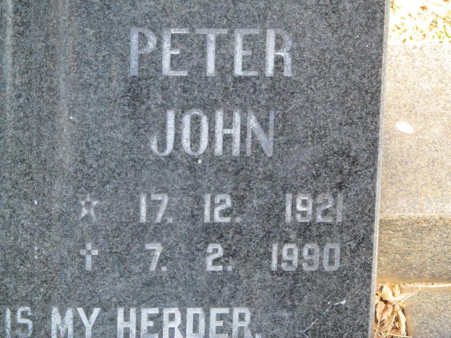 USHER Peter John 1921-1990