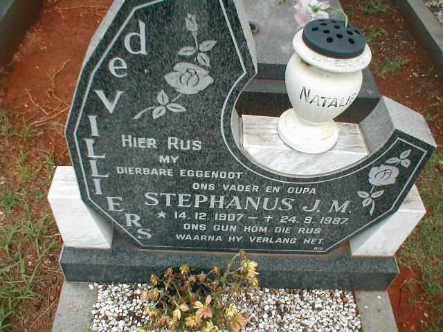 VILLIERS Stephanus J. M., de  1907-1987