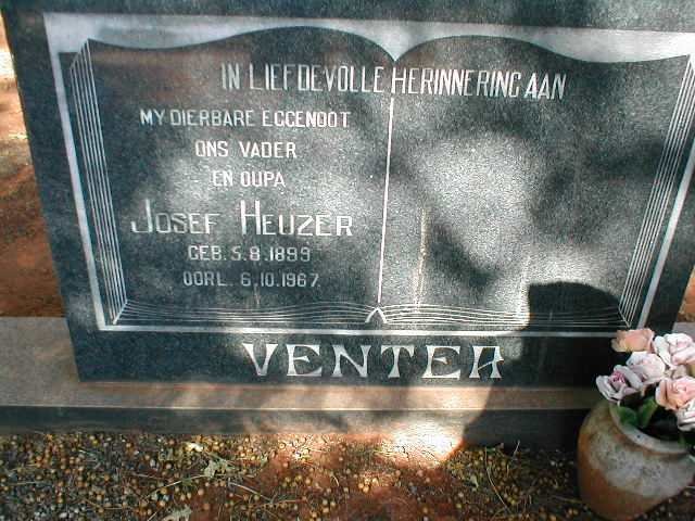 VENTER Josef Heuzer 1899-1967