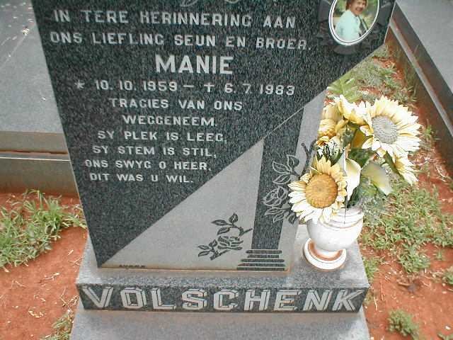 VOLSCHENK Manie 1959-1983